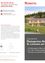 Ein Flyer für ENNSTALL mit Kontaktinformationen und einem QR-Code. Es zeigt ein Foto eines Holzwohngebäudes mit einem sonnigen Rasen, einer Gruppe spielender Kinder und einer Straße. Das Gebäude hat mehrere Fenster und eine Einfahrt.