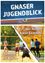 Poster mit Menschen, die Volleyball spielen, joggen und Bäumen mit sich verfärbenden Blättern. Oben steht Jugendblick Gnas und unten steht der Herbst kann kommen.