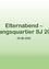 Plakat mit der Aufschrift 'Elternabend - bergangsquartier SJ 2025/ 23.06.2025.' Der Text ist zentriert und scheint eine Mitteilung über einen Elternabend für das SJ 2025 Übergangsquartier zu sein.