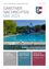 Das Bild zeigt ein Plakat für 'Nachrichten Mai 2024' mit einem großen Schwimmbad, einem blauen Wasserrutsche und üppiger Vegetation. Darunter werden drei Themen hervorgehoben: EU-Wahl am 9. Juni 2024, eine Gemeindesoftware namens 'Georg' und Erste-Hilfe-Defibrillatoren. Der untere Bereich ist bunt mit Blumen.