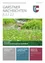 Juli 22 Nachrichten mit einem Gemeinschaftsgarten. Eine üppige Wiese mit Wildblumen und einem kleinen Bach. Die Seite heißt 'Community Nursing' und enthält Abschnitte über '15 Jahre Tagesbetreuung' und 'Musik im Frühling.'