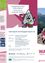Poster des Nationalparks Berchtesgaden mit einem Cartoon eines Berges, das Besucher einlädt, mit einem QR-Code für Informationen. Der Plakat zeigt Details zum Park, Öffnungszeiten und Social-Media-Kanäle. Das Poster ist rosa und weiß.