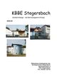Ein Bild zeigt einen Kindergarten in Stegersbach mit zwei Gebäuden. Eins ist gelb und weiß, das andere ist blau und weiß. Der Text lautet KBBE Stegersbach.