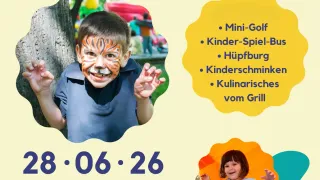 Mattsee Family Fest. June 28, 2026. 11:00-16:00. Mini-golf, children's play bus, Hüpfburg, children's face painting, food from the grill.
