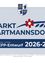 Der Vorschlag für den Markt Hartmannsdorf von 2026-2030 zeigt ein Wappen mit einer roten Blume, blauen Blättern und einem blauen Rand. Es weist auf eine Bevölkerung von 2.992 am 31.10.2024 hin, mit einer Fläche von 2.924 Hektar.