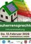 Ein Informationsposter mit einem Hausmodell, Solarpaneelen und Energieeffizienzdiagramm. Die Veranstaltung heisst 'Bauherrensprechtag' mit dem Datum 12. Februar 2026 um 18:00 im Gemeindesaal von Anger.