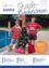 Zwei Personen in weihnachtlich geschmückter Kleidung stehen neben einem kleinen Weihnachtsbaum und einem Geschenk am Pool, mit einer Einladung zu festlicher Kleidung bei einer Veranstaltung.