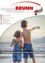Die Titelseite zeigt zwei Kinder am Strand mit einer Nachricht, die den Lesern einen schönen Sommer wünscht. Der Text ist auf Deutsch und umfasst Themen wie Kinderaktivitäten, Gesundheit und lokale Nachrichten.