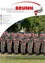 Das Titelbild des Gemeinde Brunn Informer zeigt eine Militärparade mit uniformierten Soldaten, die Gewehre halten. Oben steht 'Amtliche Nachrichten' mit Datum und Logo. Links sind verschiedene Themen aufgelistet.