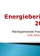 Das Bild zeigt einen Titel 'Energiebereich 2025', gefolgt von 'Marktgemeinde Frankenfe EGR Alfred Holla'. Der Hintergrund ist weiß und blau mit einem Farbverlauf.