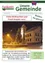 Ein Flyer der Gemeinde Frankenfels vom März 2021 zeigt eine verschneite Szene mit einem beleuchteten Weihnachtsbaum, einem Uhrturm und einem Gebäude im Hintergrund. Der Flyer wünscht den Lesern ein frohes Weihnachtsfest und ein glückliches neues Jahr.