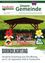Plakat für das Dirndlkirtag-Event mit einer Holzschaukel, auf der vier Kinder sitzen, umgeben von dekorativen Blumenfiguren. Das Plakat ist vom März 2025 und stammt aus der Gemeinde Frankenfels.