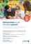 Eine Anzeige für eine Kinderbetreuungsstelle bei MS Alland, mit einer Frau und einem Mädchen, die an einer Kunstaktivität teilnehmen. Die Anzeige enthält einen QR-Code und den Text 'Schuljahr 2026/27'.