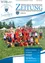 Titelbild eines Gemeinde-Newsletters mit einer Gruppe von Kindern und Erwachsenen, die auf einem Feld für ein Foto posieren. Der Text lautet 'Zusammenlegung 2027' und 'Sommer 2026'.
