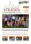 Ein Gemeinde-Newsletter aus Straden, Österreich, mit einem Bild einer Gruppe von Erwachsenen und Kindern vor einem Gebäude, wobei der Titel 'Erweiterung Kinderkrippe' auf die Erweiterung einer Kinderkrippe hinweist.