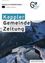 Eine verschneite Berglandschaft mit einem gefrorenen See und einem Gebäude im Vordergrund. Der Text lautet 'Kappler Gemeinde Zeitung' auf Deutsch.