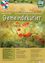Ein Plakat für die Ausgabe Juli 2026 des Gemeindekurier, das ein lebhaftes Feld roter Mohnblumen und grünem Gras zeigt. Der Titel ist in fetten weißen Buchstaben auf grünem Hintergrund.