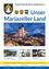 Plakat für das Mariazell Advent 2021, mit einer Kirche, einem Berg und einem Stadtplatz mit Weihnachtsständen.