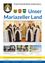 Eine Gruppe von Nonnen und ein Priester stehen gemeinsam in einer Kirche, mit einem Bischof vor ihnen. Das Bild trägt den Titel 'Unser Mariazeller Land' und enthält eine Collage verschiedener Szenen.