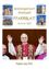 Ein Poster mit einem lächelnden Priester, der winkt, mit Bildern von Kirchen im Hintergrund, betitelt 'Mariazell Pfarrblatt Sommer 2025'.
