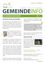 Ein Flyer mit dem Titel 'Gemeindeinfo' bespricht praktische Lösungen für die Bioabfallsammlung und betont die Verwendung von Recyclingpapiertüten für eine einfache und saubere Sammlung. Der Flyer hebt auch die Vorteile der Bioabfallkompostierung hervor und gibt Informationen zur Verfügbarkeit von Bioabfallsäcken.