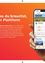 Ein Smartphone zeigt die Cities-App-Oberfläche mit verschiedenen Optionen wie Dienste, Veranstaltungen und einer Karte, die eine Stadt mit einer Temperatur von 20 Grad Celsius zeigt.
