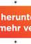 Ein orangefarbener Banner mit weißem Text, der 'ES herunters mehr verp' lautet. Der Text ist fett und zentriert.