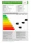 Ein Dokument mit einer Tabelle, die Heizwärmebedarf, Primärenergiebedarf, CO2-Emissionen und Energieeffizienzfaktoren zeigt. Die Tabelle enthält Kategorien von A++ bis G mit entsprechenden Werten für jeden Faktor. Das Dokument enthält auch zusätzlichen Text in deutscher Sprache.