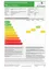 Ein Diagramm, das die Energieeffizienzklassen für ein Gebäude zeigt, einschließlich Referenzheizwärmebedarf, Primärenergiebedarf, CO2-Emissionen und Standardklima. Das Diagramm umfasst Kategorien von A++ bis G.
