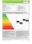 Ein Dokument zeigt eine Tabelle mit verschiedenen Energieeffizienzklassen und CO2-Emissionsdaten. Die Tabelle enthält Kategorien wie Heizwärmebedarf, Primärenergiebedarf, CO2-Emissionen und spezifische CO2-Emissionen pro Quadratmeter. Die Bewertungen reichen von A++ bis G, mit entsprechenden farbkodierten Balken.