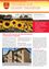 Eine Seite aus einer Gemeindezeitung mit einem Feld von Sonnenblumen und einem Gebäude. Der Text handelt von Renovierungen und neuen Wohnprojekten in der Gegend.
