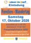 Plakat für einen Familienwanderungstag am Samstag, 17. Oktober 2026. Treffpunkt um 13:00 Uhr, Abfahrt um 13:30 Uhr, Ort: Feuerwehrhaus Holl. Zwei Strecken mit Raststationen, gefolgt von einem gemütlichen Beisammensein bei Speisen und Getränken.