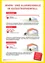 Ein Infografik, das Warn-, Alarm- und Gefahrenende-Signale mit Dauern und Handlungsanweisungen zeigt.