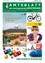 Eine bunte Werbung für die Marktgemeinde Ernstbrunn, die eine Frau mit einer Glühbirne, einem Fahrrad und einem Wasserhahn zeigt, mit einem Textüberlagerung, der 'Ernstbrunn ist in Bewegung' lautet.