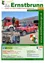 Ein Plakat, das die Ernstbrunn-Gemeinde bewirbt, mit einer Collage von Bildern, darunter ein roter Feuerwehrwagen, ein Pickup-Truck und eine Gruppe von Menschen in Uniformen.
