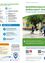 Ein Plakat, das Wollersdorf-Steinabruckl bewirbt, mit einer Karte, Wander- und Radwegen und einer Gruppe von Kindern, die vor einem Gebäude spielen.