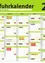 Ein grüner Kalender für 2026 mit einer Liste von Terminen und entsprechenden Ereignissen.
