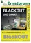 Ein Plakat für die Ernstbrunn-Gemeinde mit einer Blackout-Checkliste für einen krisensicheren Haushalt. Das Plakat zeigt ein Bild von Stromleitungen und einem gelben Hintergrund.