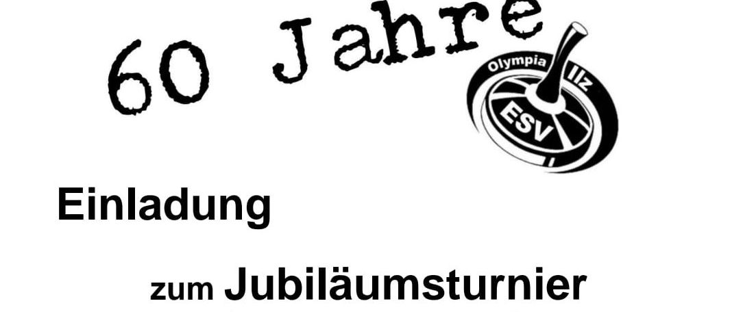 Einladung zum Jubiläumsturnier in der Stocksporthalle in Neudorf b. Ilz. Wann: Samstag, 22. November 2025. Modus: 2 Gruppen zu je 5 Mannschaften. Beginn: Vormittag 8.00 Uhr, Nachmittag 13.00 Uhr. Nenngeld: 30 Euro. Anmeldung: Heinz Alkier, Tel.: 0664/2232475. Haftung: Der Veranstalter übernimmt keine Haftung für Unfälle.
