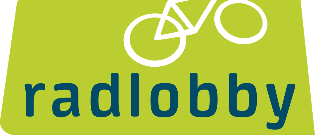 Ein grüner Hintergrund mit einem weißen Fahrradsymbol über dem Wort 'adlobby'. Das Fahrrad hat zwei Räder und einen Sitz.