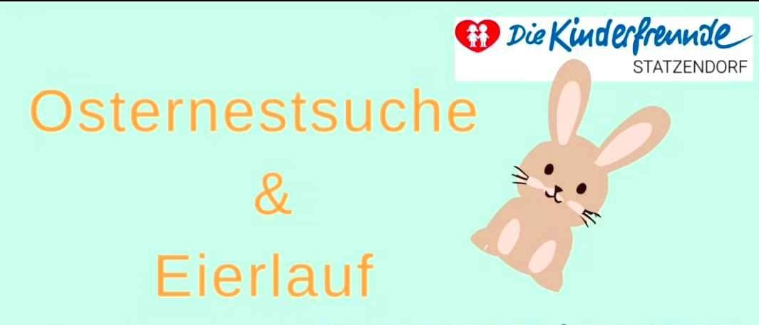 Eierlauf mit Osterhasen am 04. April 2026 um 15:00 Uhr. Treffpunkt: Spielplatz Absdof. Versteckte Eier, Süßigkeiten und Getränke vorhanden.