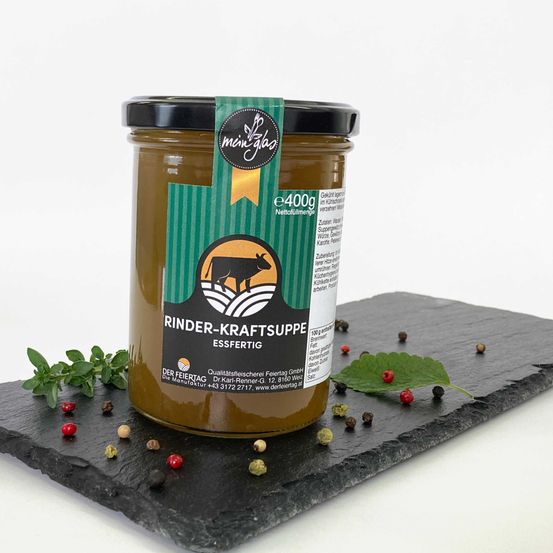 Rinder-Kraftsuppe