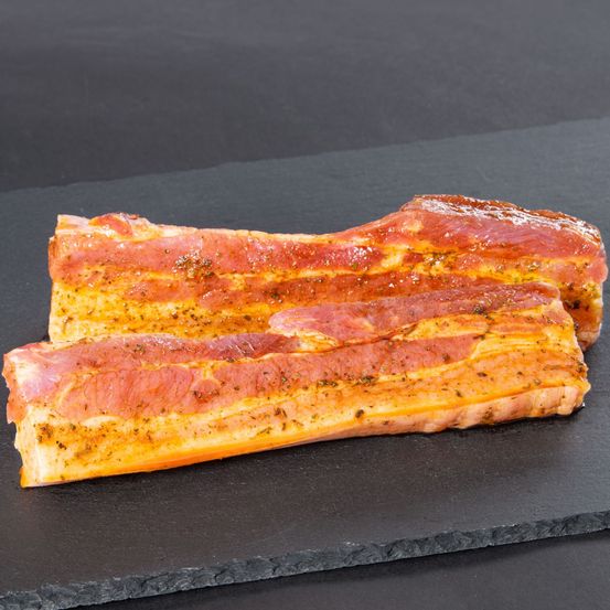 Bild enthält, Food, Meat, Pork, Seafood, Bacon, Salmon