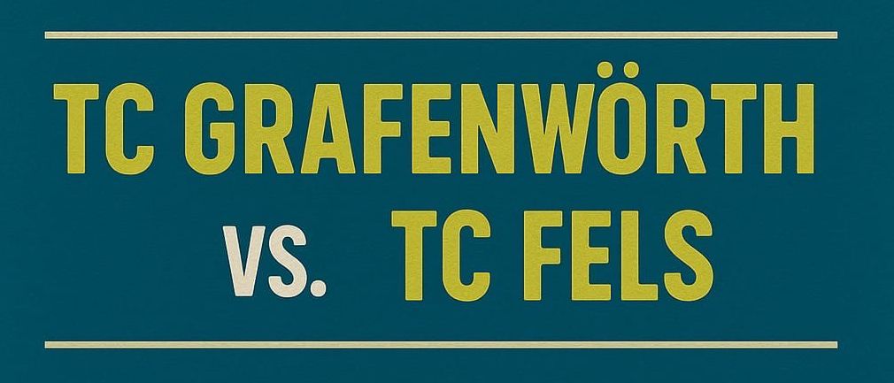 Ein Tennis-Derby zwischen TC Grafenwörth und TC Fels findet am 15. Juni ab 9:00 Uhr statt. Bitte unterstützen Sie die Mannschaft. Für Essen und Getränke ist gesorgt.