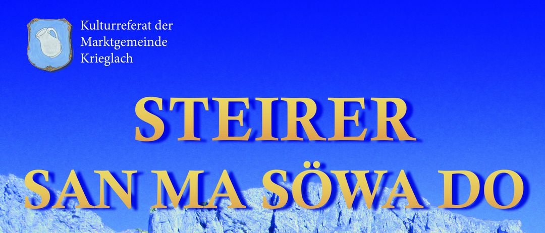Werbeplakat für ein Musikereignis. Zeigt vier Bands in traditioneller Kleidung. Geplant für Samstag, 21. Februar 2026, um 19:00 in VAZ Krieglach. Moderiert von Joe Heim. Kartenpreis EUR 15,00.
