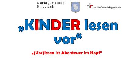 Ein Plakat lädt Kinder zu einer Leseveranstaltung in der Gemeindebücherei Krieglach am Freitag, den 26. Juni 2026, um 15 Uhr ein. Ben, Leo und Florian lesen vor. Veranstaltet von Sandra Kutzner.