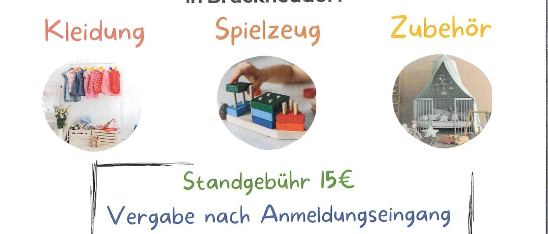 Kinder Flohmarkt in Bruckneudorf am 19.04.26 von 07:00-14:00 Uhr. Kategorien: Kleidung, Spielzeug, Zubehör. Eintrittsgebühr: 15€. Erlös für die Kinder der Volksschule Bruckneudorf!