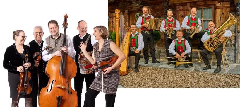 Bild enthält, Group Performance, Music Band, Musical Instrument, Person, Adult, Male, Man, Violin, Shoe, Tuba