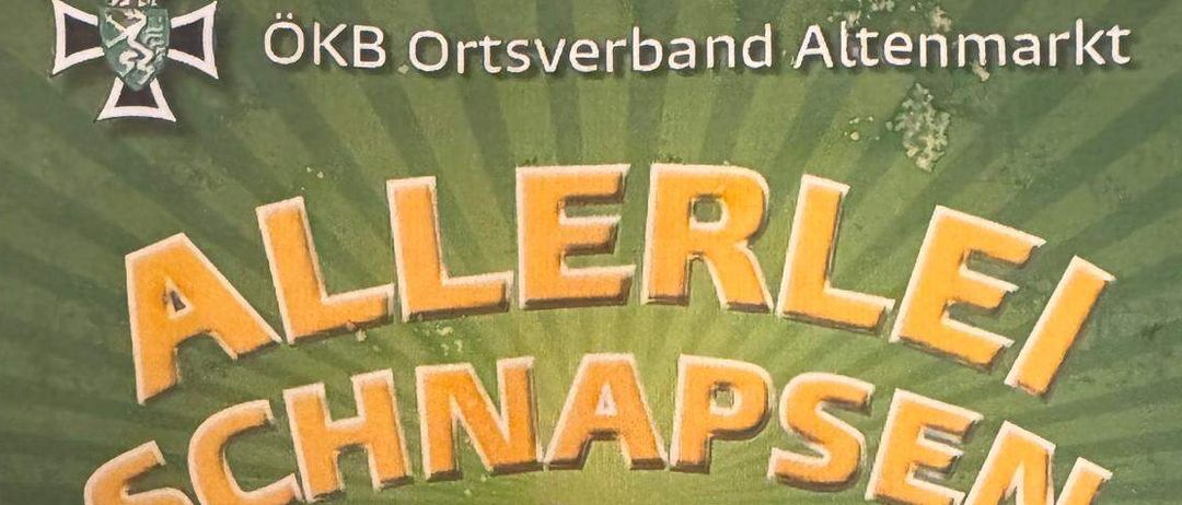 Plakat für die Alleerlei Schnapsen Veranstaltung am 21. März 2026 im Gasthaus Stelzerwirt in Stadtbergen. Es zeigt Spielkarten mit Illustrationen.