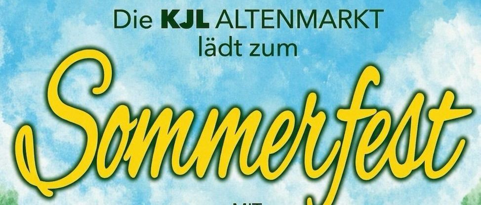 Laden Sie ein zum Sommerfest am Samstag, 04. Juli 2026 um 16:00 Uhr am Sportplatz Altenmarkt mit Grillgerichten, Schatzsuche und Bauern-Olympiade. Anmeldung bis 29. Juni 2026.